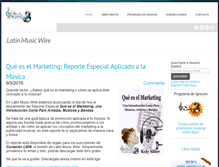 Tablet Screenshot of latinmusicwire.com
